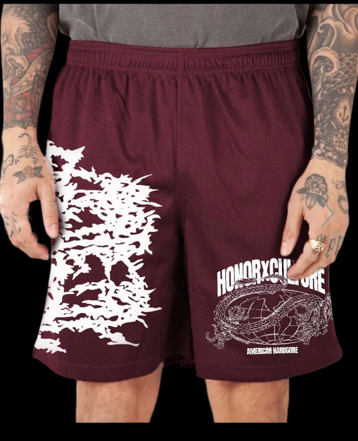 Artery Eruption Mosh Shorts w/ Side and Rear Pockets