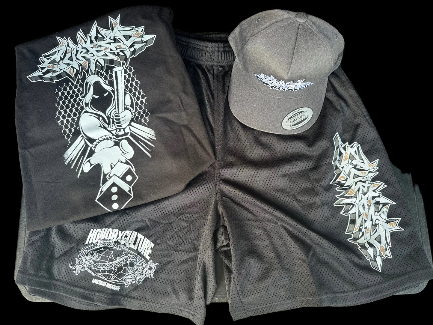 CURBED SHAKAWEAR MOSH SHORTS
