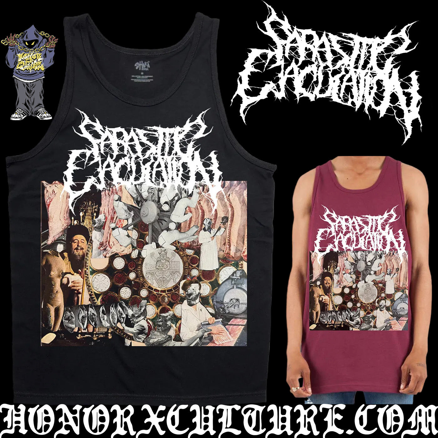 PARASITIC EJACULATION HxC SHAKAWEAR TANKTOP