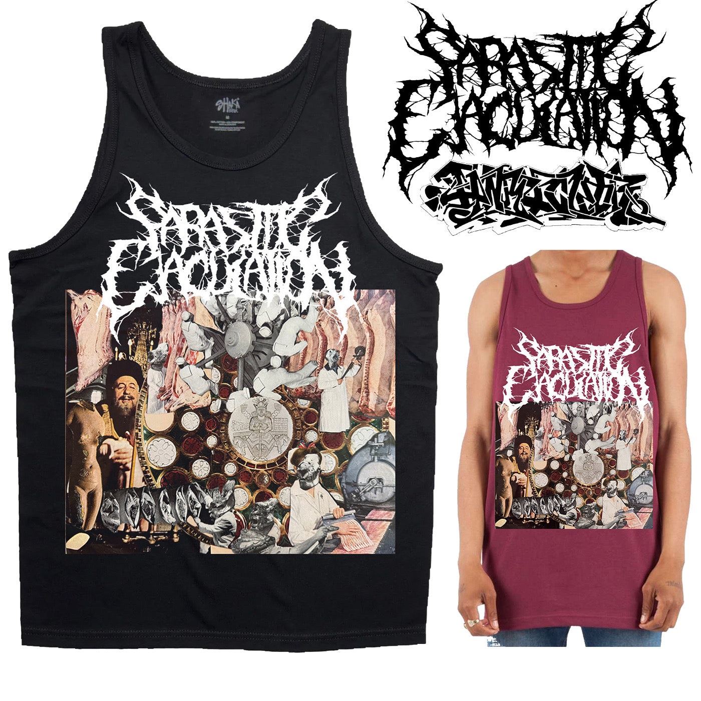 PARASITIC EJACULATION HxC SHAKAWEAR TANKTOP