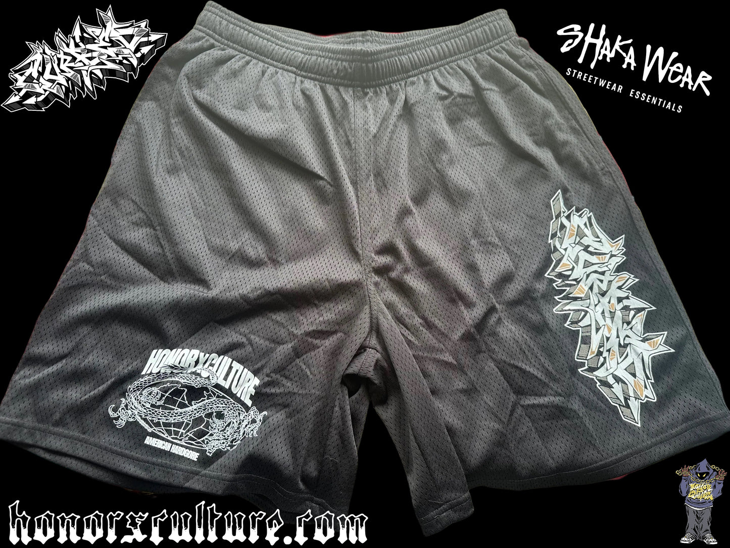 CURBED SHAKAWEAR MOSH SHORTS