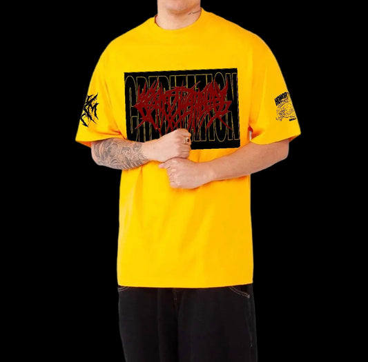 Crepitation SLAM T.H.U.G. Yellow Max Heavyweight T-Shirt
