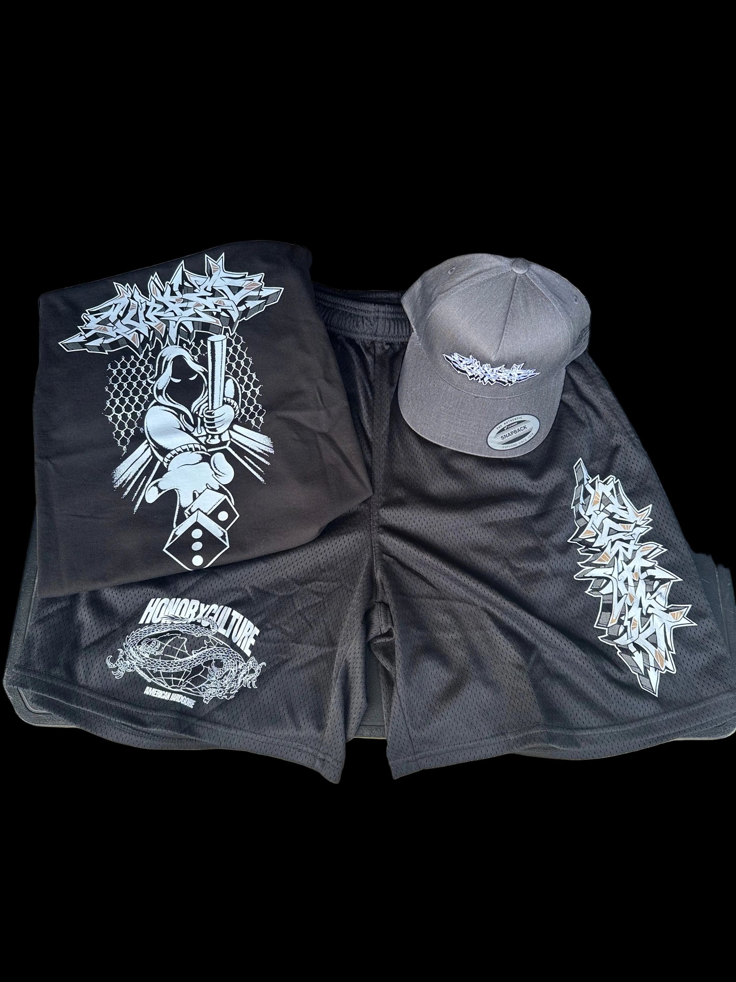 CURBED SHAKAWEAR MOSH SHORTS