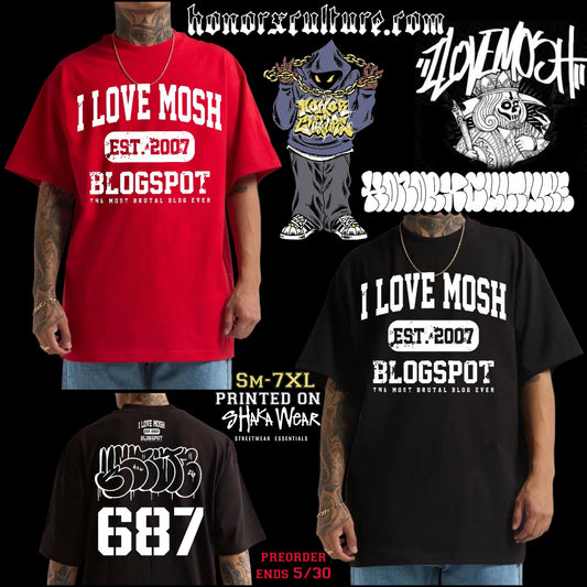 ILOVEMOSH x HONORXCULTURE HEAVYWEIGHT T-SHIRT